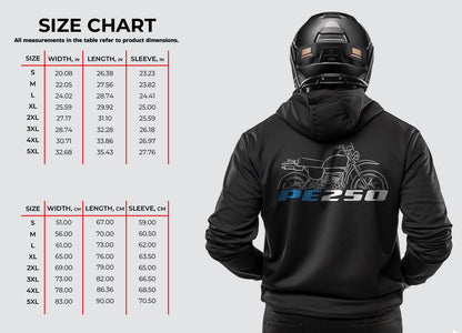 Suzuki PE250 Inspired Hoodie - Motorcycle Sweatshirt for Riders