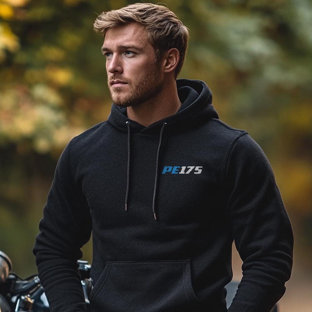 Suzuki PE175 Inspired Hoodie - Motorcycle Sweatshirt for Riders