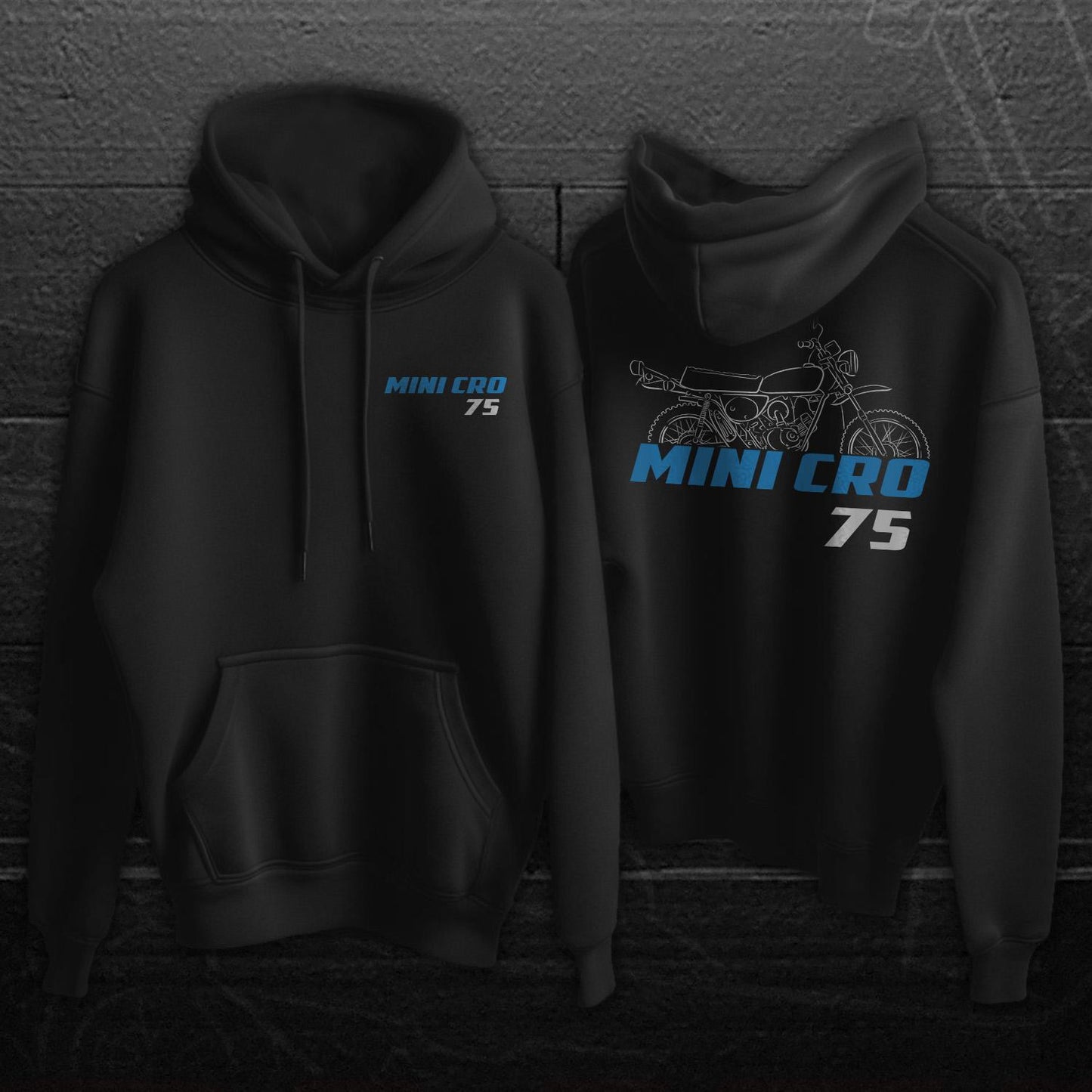 Suzuki Mini Cro 75 Inspired Hoodie - Motorcycle Sweatshirt for Riders