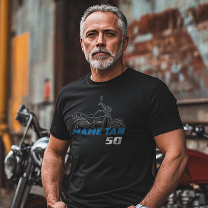 Suzuki Mame Tan 50 & 50E Inspired T-Shirt - Motorcycle Tee Shirt for Riders