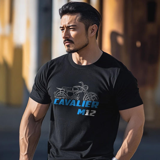 Suzuki M12 Cavalier & M12-2 Inspired T-Shirt - Motorcycle Tee Shirt for Riders