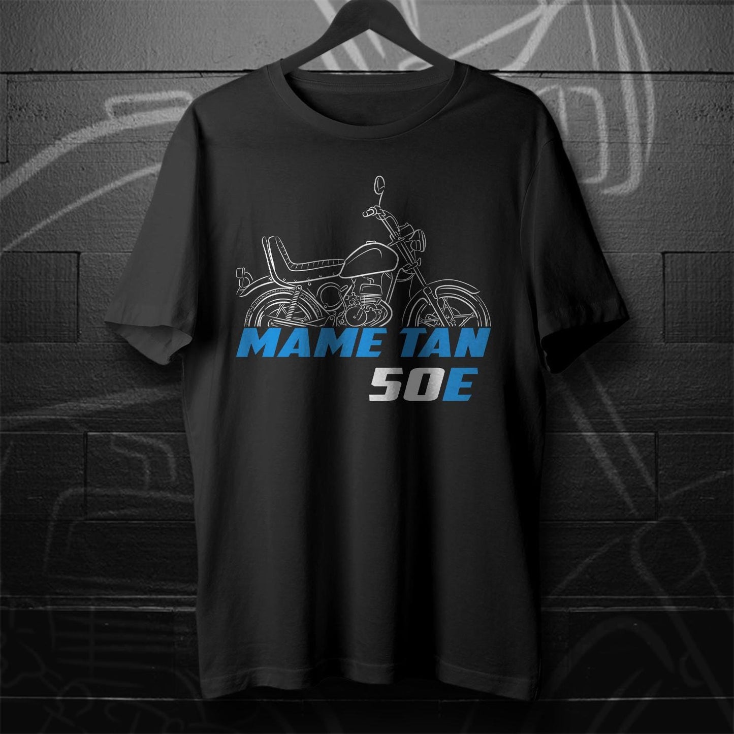 Suzuki Mame Tan 50 & 50E Inspired T-Shirt - Motorcycle Tee Shirt for Riders