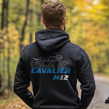 Suzuki M12 Cavalier & M12-2 Inspired Hoodie - Motorcycle Sweatshirt for Riders