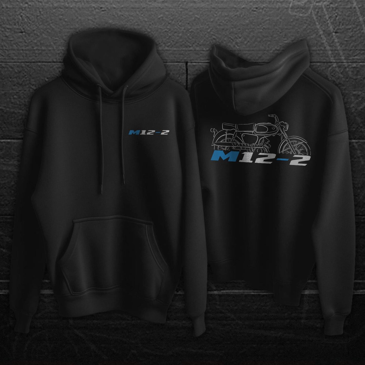 Suzuki M12 Cavalier & M12-2 Inspired Hoodie - Motorcycle Sweatshirt for Riders