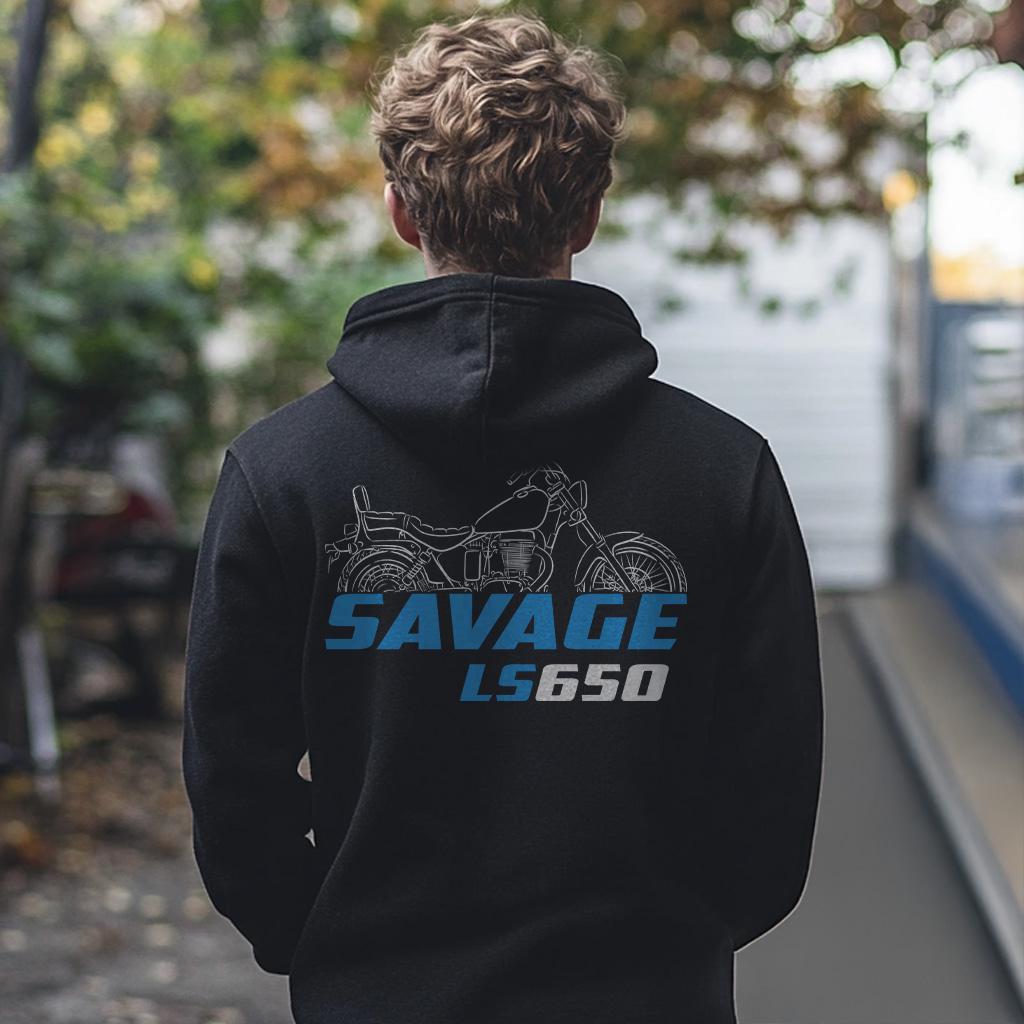 Suzuki LS650 Savage Inspired Hoodie - Motorcycle Sweatshirt for Riders