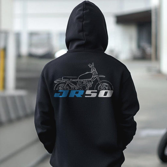 Suzuki JR50 Inspired Hoodie - Motorcycle Sweatshirt for Riders
