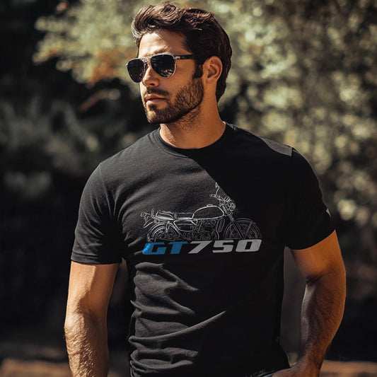 Suzuki GT750 Inspired T-Shirt - Motorcycle Tee Shirt for Riders