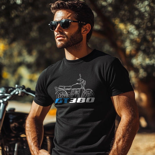 Suzuki GT380 Inspired T-Shirt - Motorcycle Tee Shirt for Riders