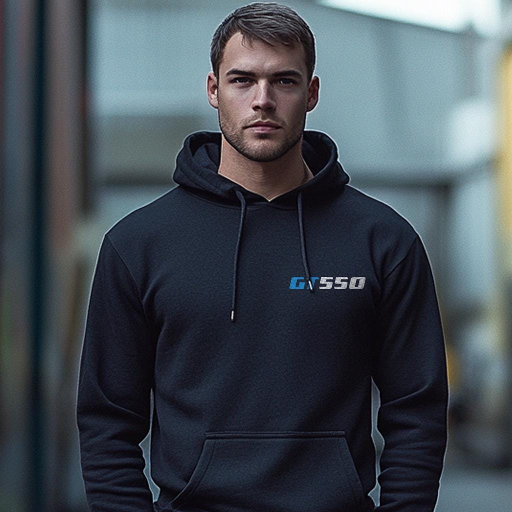 Suzuki GT550 Inspired Hoodie - Motorcycle Sweatshirt for Riders