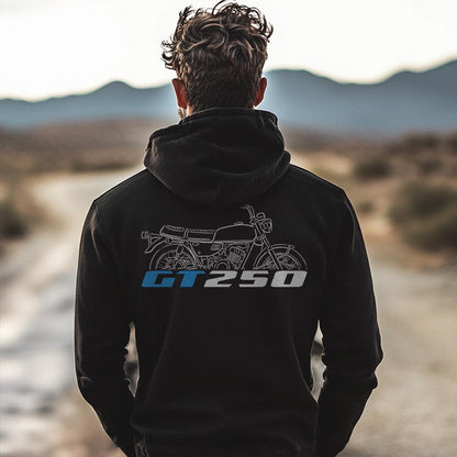 Suzuki GT250 Inspired Hoodie - Motorcycle Sweatshirt for Riders