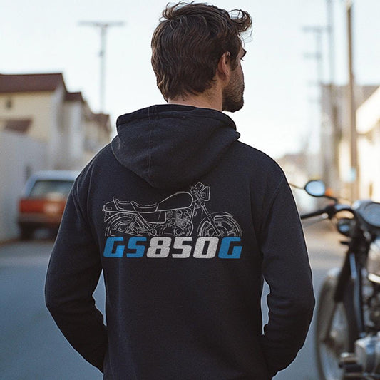 Suzuki GS850 G & GL Inspired Hoodie - Motorcycle Sweatshirt for Riders
