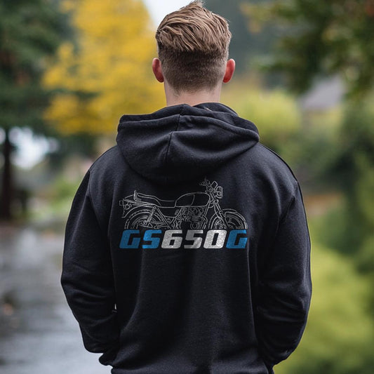 Suzuki GS650 Inspired Hoodie - Motorcycle Sweatshirt for Riders