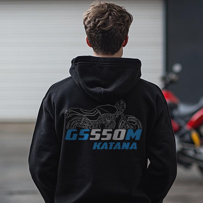 Suzuki GS550 Inspired Hoodie - Motorcycle Sweatshirt for Riders