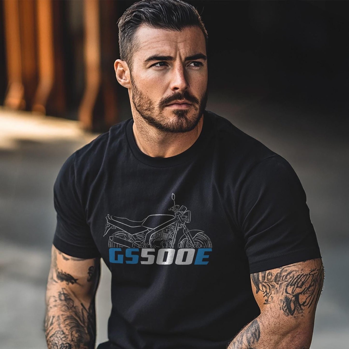 Suzuki GS500 Inspired T-Shirt - Motorcycle Tee Shirt for Riders