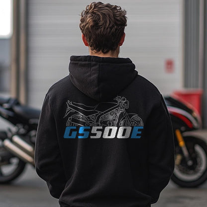 Suzuki GS500 Inspired Hoodie - Motorcycle Sweatshirt for Riders