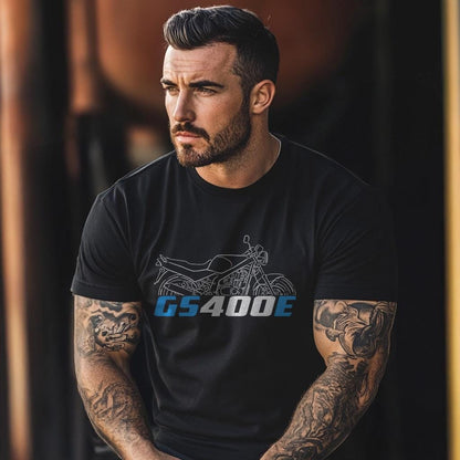 Suzuki GS400 Inspired T-Shirt - Motorcycle Tee Shirt for Riders