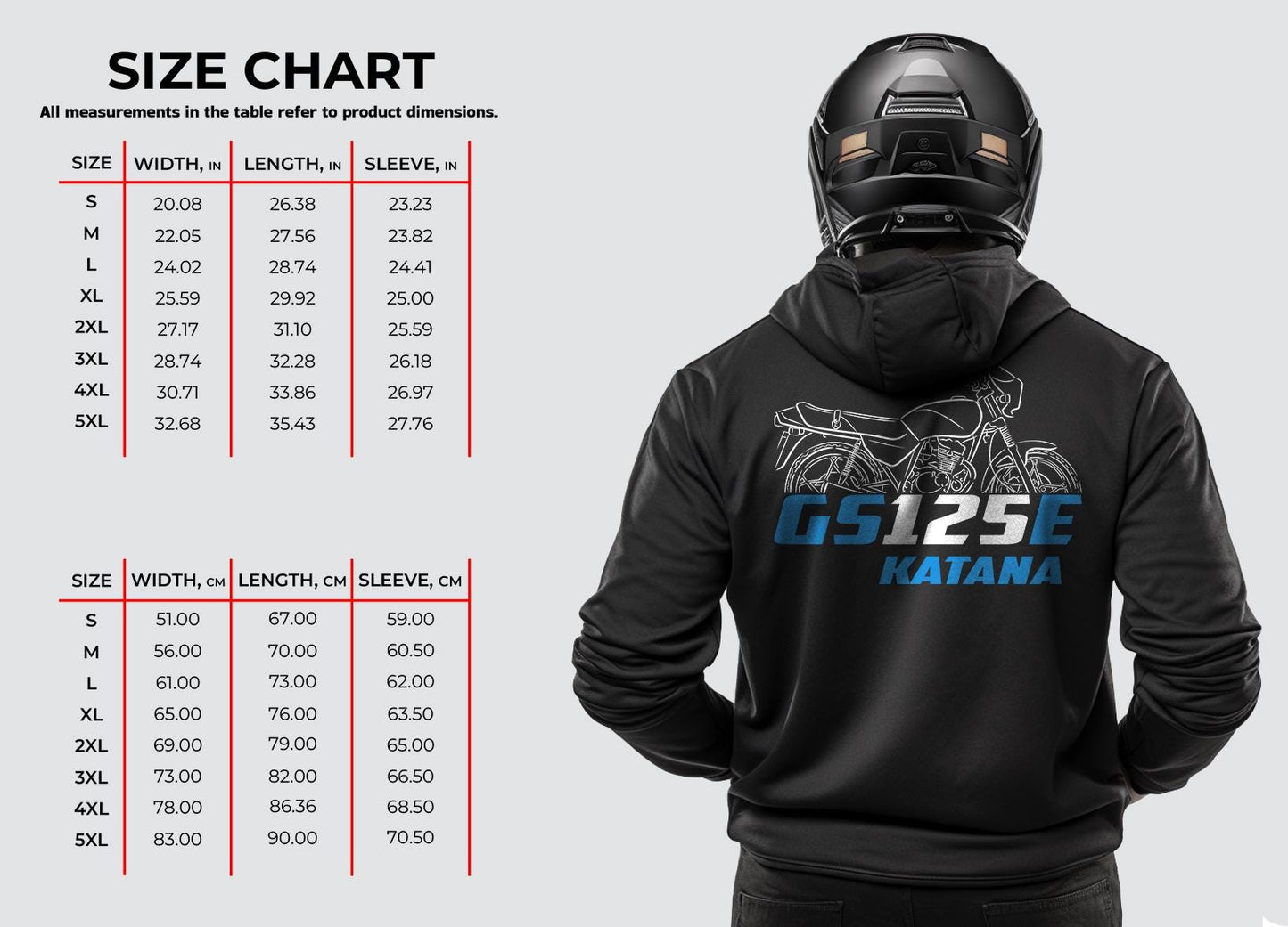 Suzuki GS125 Inspired Hoodie - Motorcycle Sweatshirt for Riders