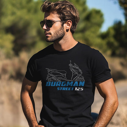 Suzuki Burgman Street 125 & EX 125 Inspired T-Shirt - Motorcycle Tee Shirt for Riders