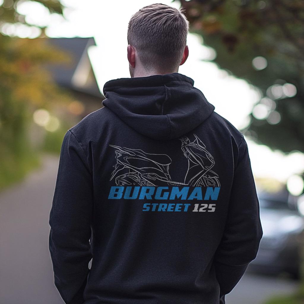 Suzuki Burgman Street 125 & EX 125 Inspired Hoodie - Motorcycle Sweatshirt for Riders