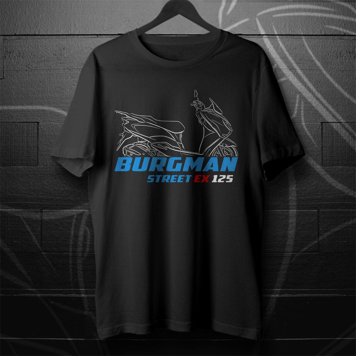 Suzuki Burgman Street 125 & EX 125 Inspired T-Shirt - Motorcycle Tee Shirt for Riders