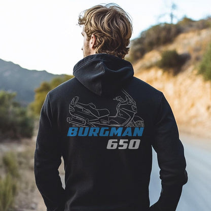 Suzuki Burgman 650 ( Skywave 650 ) Inspired Hoodie - Motorcycle Sweatshirt for Riders