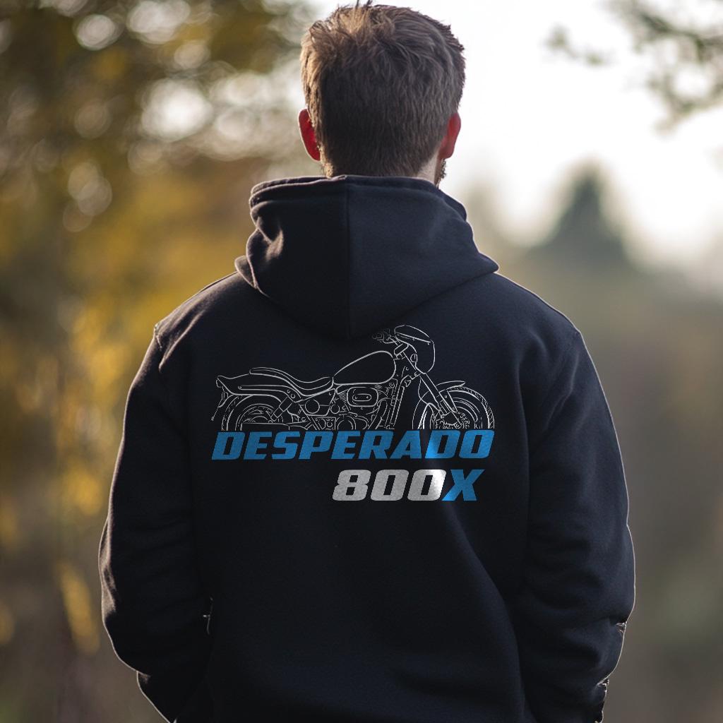 Suzuki Desperado 800 & 800X Inspired Hoodie - Motorcycle Sweatshirt for Riders