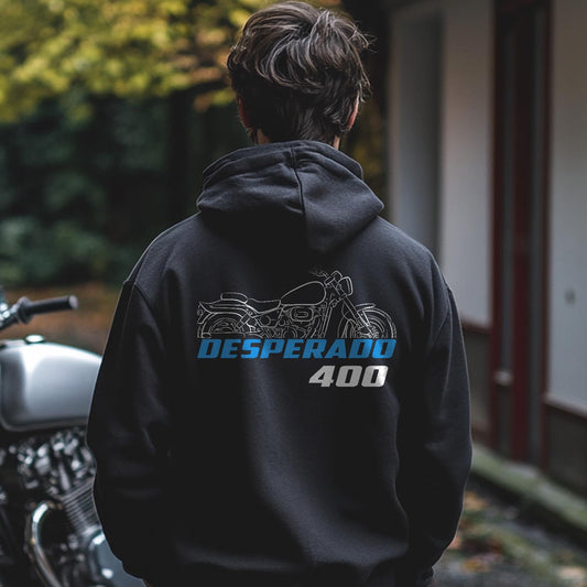 Suzuki Desperado 400 & 400X Inspired Hoodie - Motorcycle Sweatshirt for Riders