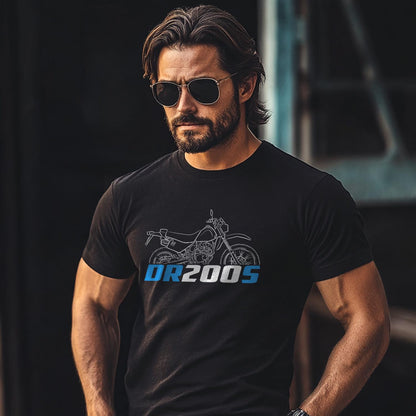 Suzuki DR200 S & SE Trojan Inspired T-Shirt - Motorcycle Tee Shirt for Riders