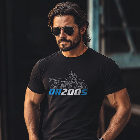 Suzuki DR200 S & SE Trojan Inspired T-Shirt - Motorcycle Tee Shirt for Riders