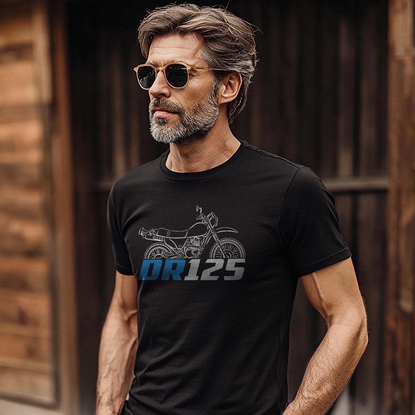 Suzuki DR125 Inspired T-Shirt - Motorcycle Tee Shirt for Riders