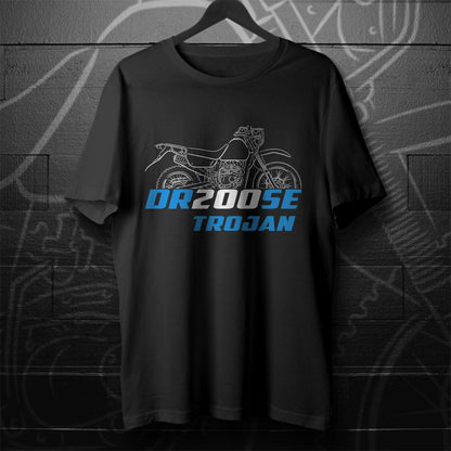 Suzuki DR200 S & SE Trojan Inspired T-Shirt - Motorcycle Tee Shirt for Riders