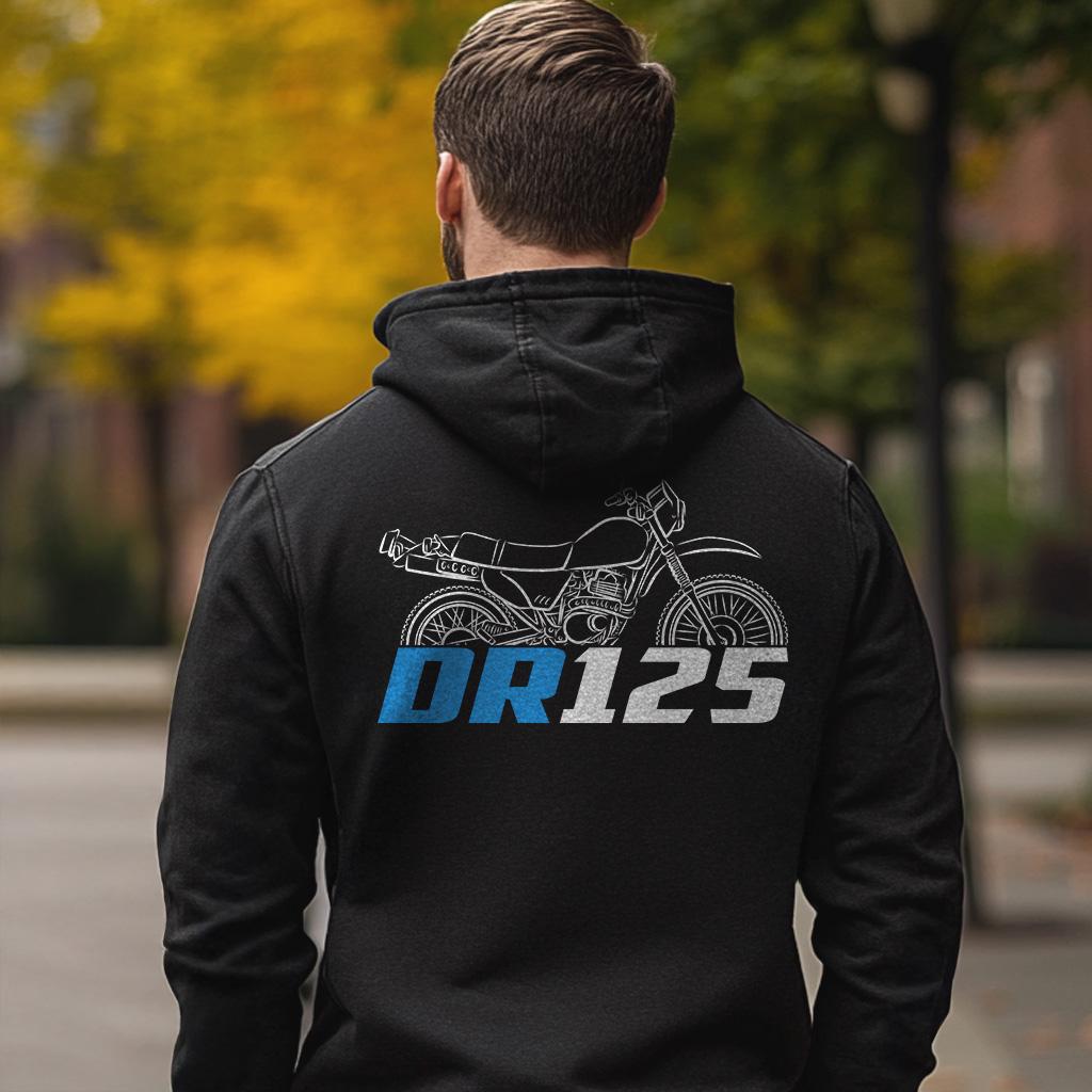 Suzuki DR125 Inspired Hoodie - Motorcycle Sweatshirt for Riders