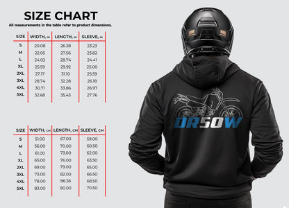 Suzuki DR50 ( Big 50 & 50W ) Inspired Hoodie - Motorcycle Sweatshirt for Riders