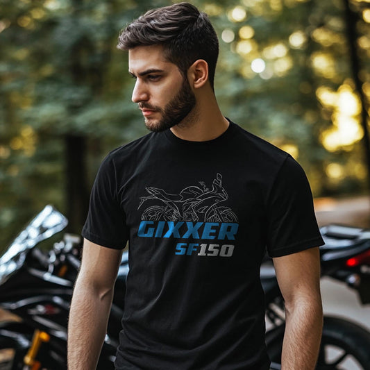 Suzuki Gixxer SF150 Inspired T-Shirt - Motorcycle Tee Shirt for Riders
