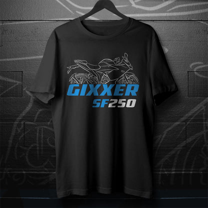 Suzuki Gixxer SF250 Inspired T-Shirt - Motorcycle Tee Shirt for Riders