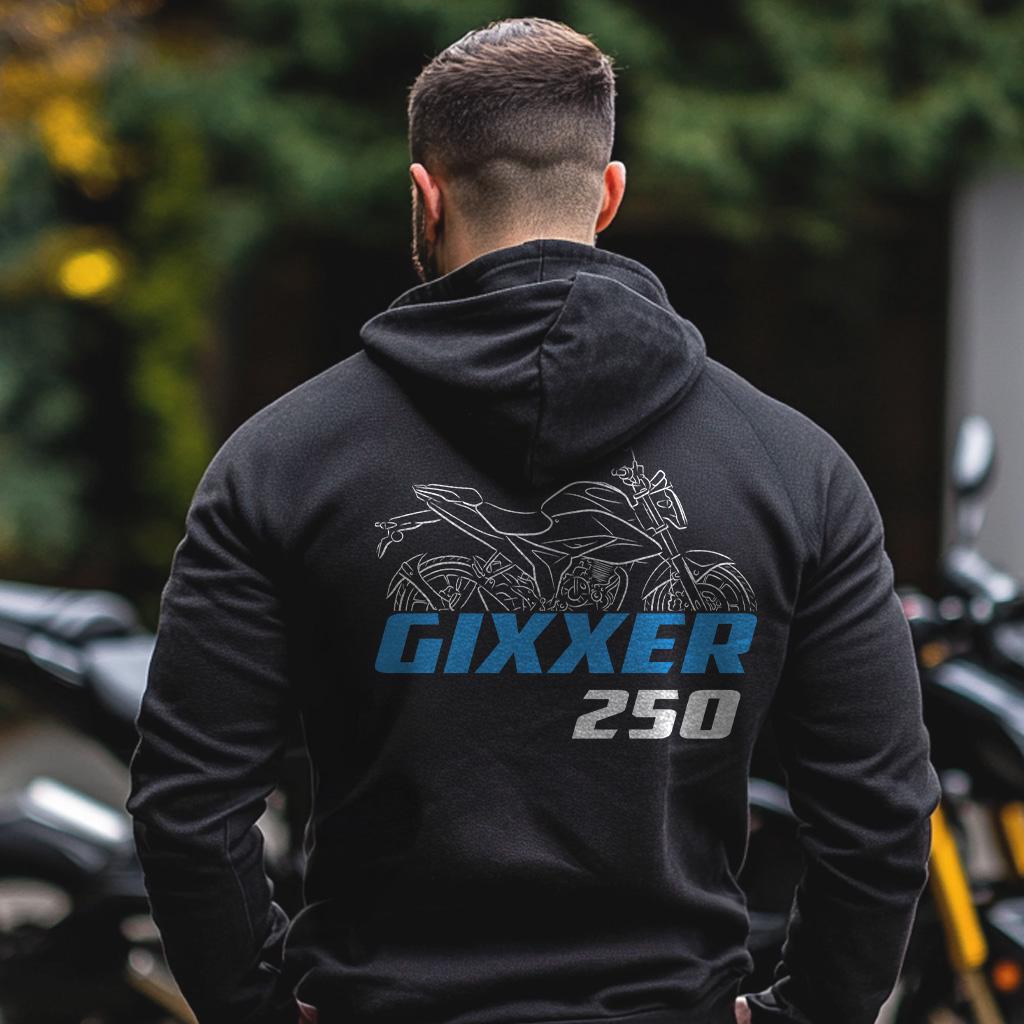 Suzuki Gixxer 250 Inspired Hoodie - Motorcycle Sweatshirt for Riders