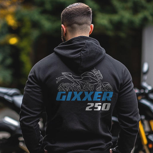 Suzuki Gixxer 250 Inspired Hoodie - Motorcycle Sweatshirt for Riders