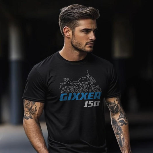 Suzuki Gixxer 150 Inspired T-Shirt - Motorcycle Tee Shirt for Riders