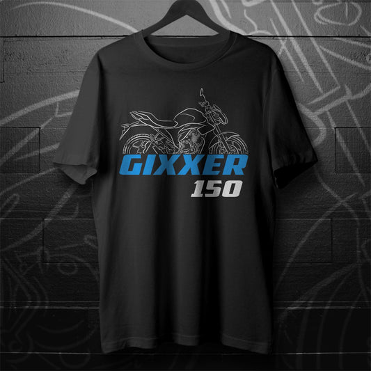Suzuki Gixxer 150 Inspired T-Shirt - Motorcycle Tee Shirt for Riders