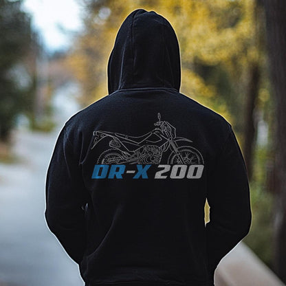 Suzuki DR-X 200 Inspired Hoodie - Motorcycle Sweatshirt for Riders