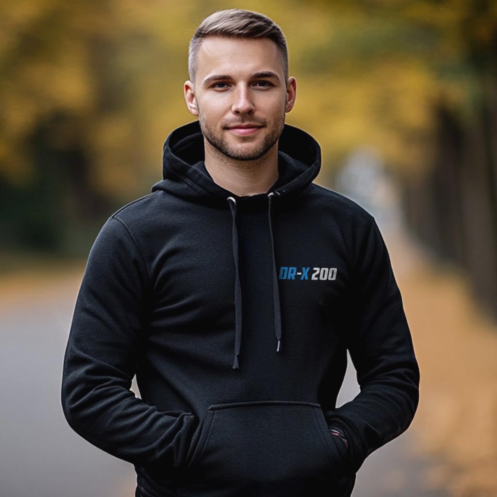 Suzuki DR-X 200 Inspired Hoodie - Motorcycle Sweatshirt for Riders