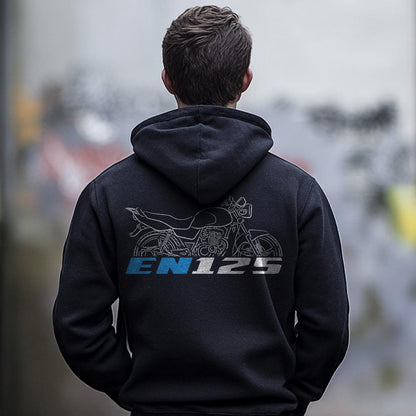 Suzuki Thunder 125 ( EN125 ) Inspired Hoodie - Motorcycle Sweatshirt for Riders
