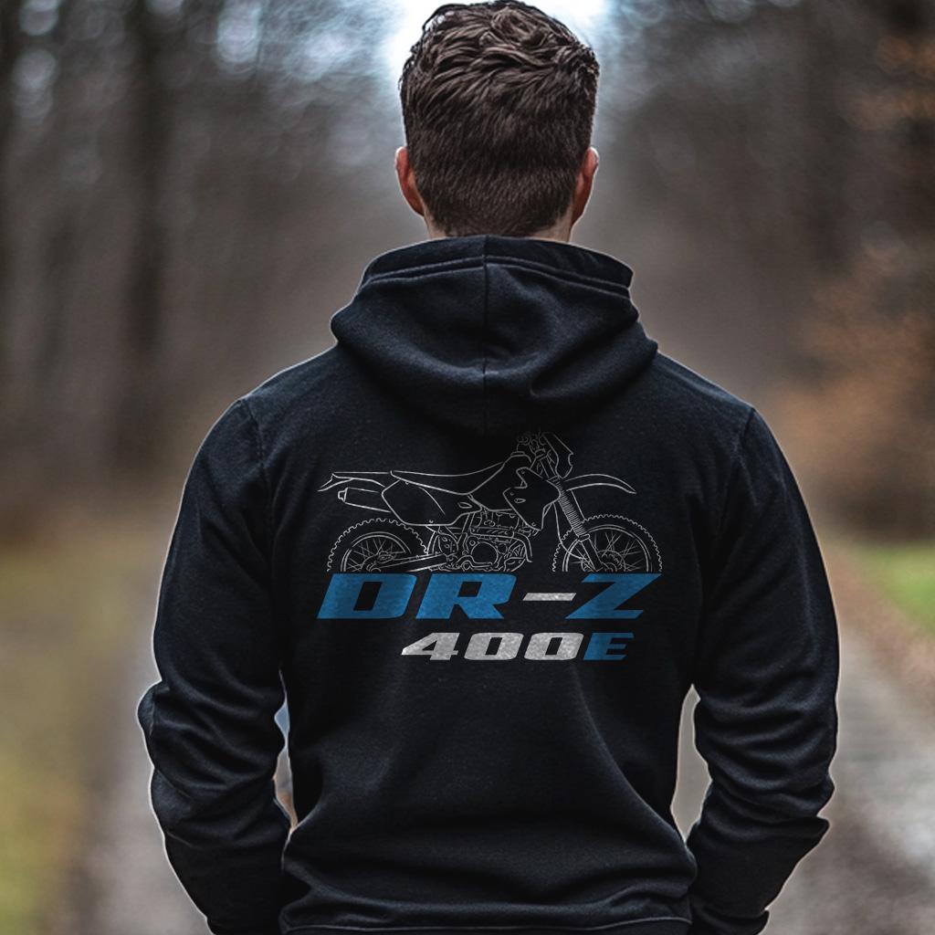 Suzuki DR-Z400 E | S & SM Inspired Hoodie - Motorcycle Sweatshirt for Riders