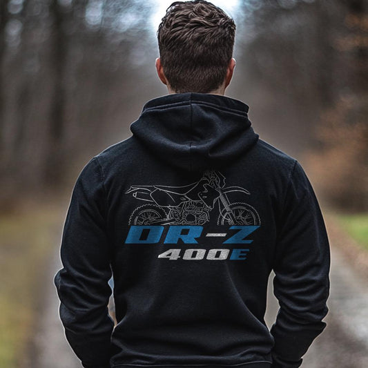 Suzuki DR-Z400 E | S & SM Inspired Hoodie - Motorcycle Sweatshirt for Riders