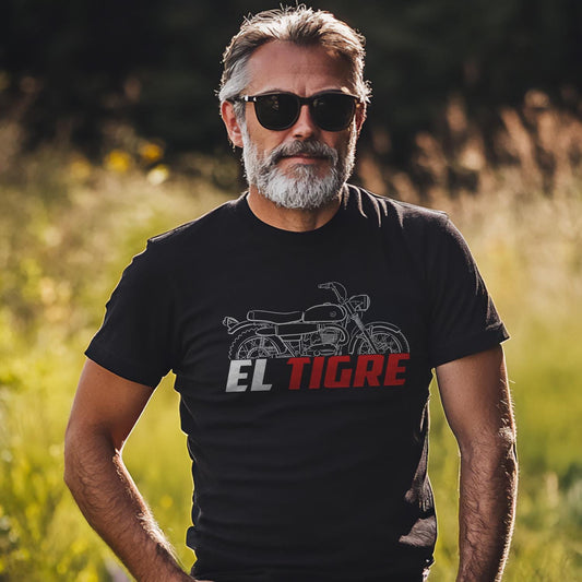 Bultaco El Tigre 250 1969 Inspired T-Shirt - Motorcycle Tee Shirt for Riders