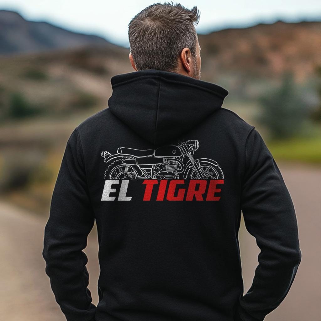 Bultaco El Tigre 250 1969 Inspired Hoodie - Motorcycle Sweatshirt for Riders