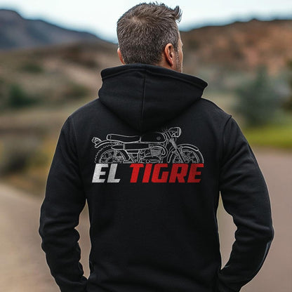 Bultaco El Tigre 250 1969 Inspired Hoodie - Motorcycle Sweatshirt for Riders