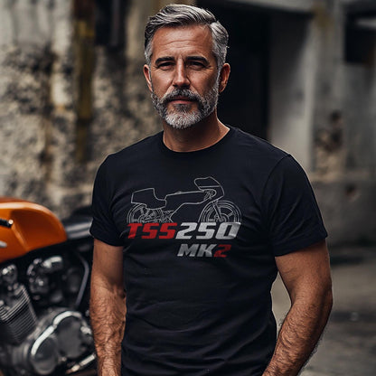 Bultaco TSS Mk2 250 1978 Inspired T-Shirt - Motorcycle Tee Shirt for Riders