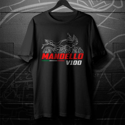 Moto Guzzi V100 Mandello 2022 - 2025 Inspired T-Shirt - Motorcycle Tee Shirt for Riders