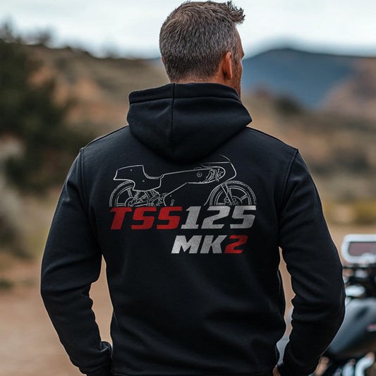 Bultaco TSS Mk2 125 1977 Inspired Hoodie - Motorcycle Sweatshirt for Riders